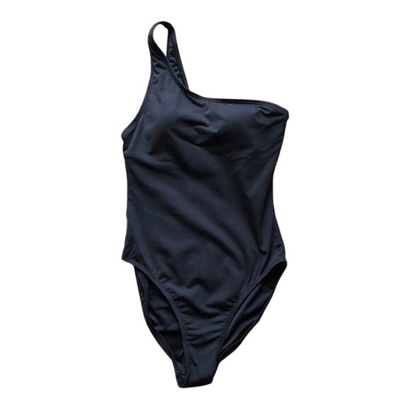 Andie NWT The Nantucket One Shoulder One Piece Black XS Sleek & Sophisticated - Picture 5 of 13